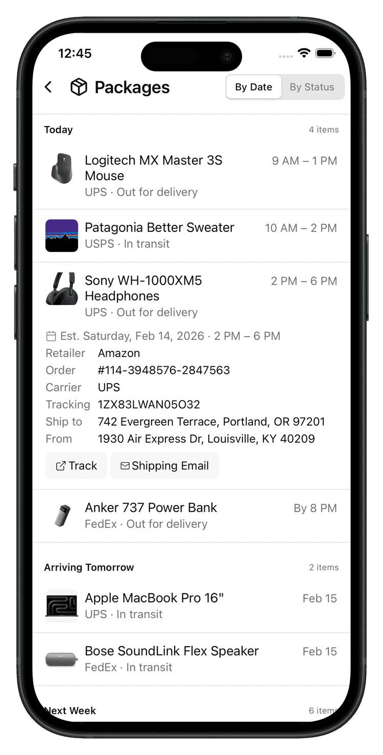 Airo Packages screenshot